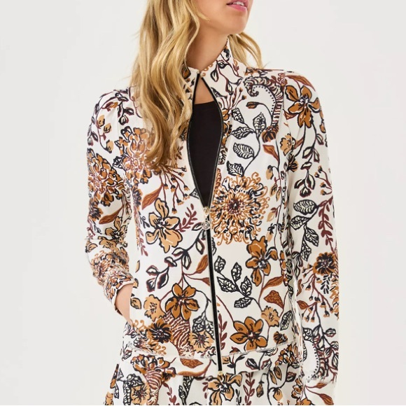 Lilly Pulitzer Luxletic Jacket in Take Meowt print- NWOT - Picture 5 of 6